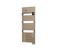 Sèche-serviettes électrique soufflant - ASAMA CONNECTE II - 1750W - h.140.5xl.55 cm - Cappuccino
