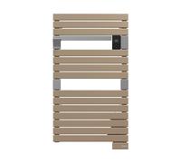 Sèche-serviettes électrique soufflant – Asama Connecté II cappuccino – 500 W – Inertie fluide – Programmable – vertical