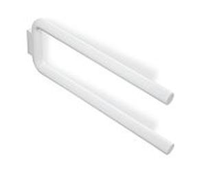 Sèche-serviettes HEWI 477 445x160mm, en 2 parties, noir profond