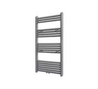 vidaXL Sèche-serviettes Porte-serviette à rails droits Gris de 600x1160 mm 141892