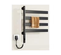 Sèche-Serviettes pour Salle de Bain, Porte-Serviettes pivotant et Chauffant, Porte-Serviettes Mural, sèche-Serviettes électrique avec minuterie, écran Tactile, contrôle de la température, ro