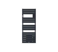 Sèche-serviettes Riviera 2 avec soufflerie 1750W gris ardoise - - 498610
