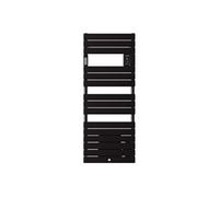 Sèche-serviettes Riviera 2 avec soufflerie 2000W noir carbone - - 498629