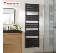 Sèche-serviettes RIVIERA 2 eau chaude 491W Noir Carbone - THERMOR 496107