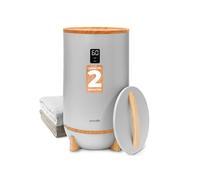 Sèche-Serviettes - SereneLife - avec Support pour Disque Parfumé - Arrêt Automatique - Convient pour 2 Grandes Essuie-Mains - Gris