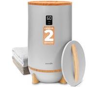 Sèche-Serviettes - SereneLife - avec Support pour Disque Parfumé - Arrêt Automatique - Convient pour 2 Grandes Essuie-Mains - Gris