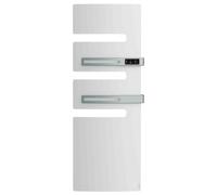 Sèche-serviettes SERENIS PREMIUM connecté soufflant mat à droite 750 + 1000W blanc carat - ATLANTIC - 850659