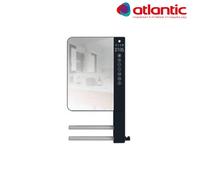 Sèche-serviettes soufflant gris avec barres + miroir 1800W (800W+1000W) TELIA - ATLANTIC 720111