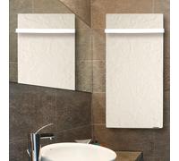 Sèche-serviettes TOUCH SILICIUM Blanc Quartz 800W Vertical - VALDEROMA BZ08BLT