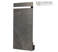 Sèche-serviettes TOUCH SILICIUM Terre Lunaire 800W Vertical - VALDEROMA TL08BLT