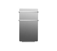 Sèche-serviettes verre trempé miroir display LED 2000W ZAFIR V2000T LUX Argent