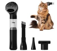 Sèche-toilettes pour animaux de compagnie - Kits d'aspirateur pour le soin des chiens et des chats, nettoyant pour enlever les poils | Soin des animaux avec buse multiple sans fil, outil d'aspiration
