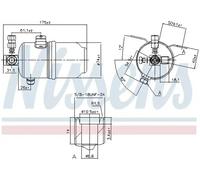 Nissens Filtre déshydrateur pour clim 95234