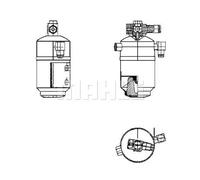 Sécheur de climatisation AD 109 000S MAHLE pour MERCEDES-BENZ CLASSE S