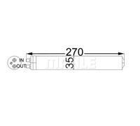 Sécheur de climatisation AD 64 000S MAHLE pour HONDA ACCORD VII Tourer JAZZ III