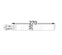 Mahle Original - Sécheur de climatisation AD 64 000S pour Honda Accord VII Tourer Jazz III