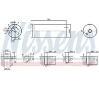 Sécheur de climatisation Aluminium 95524 NISSENS pour SEAT VW