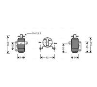 AVA COOLING SYSTEMS CRD060 Filtre déshydrateur clim
