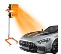 Sécheur De Peinture Infrared 2000W, avec Cardans Et Colonne Lampe Lampe Peinture Infrared Chauffage Infrarouge, pour Cabines Peintures Automobile Réparation Carrosserie [Classe énergétique A＋＋à E ]