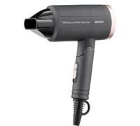 Sogo Sèche-Cheveux Professionnel Pliable 1300W pour Voyage avec 2 Vitesses, 2 Températures, Moteur DC, Câble 1,8 m, Filtre Amovible - Couleur Noir