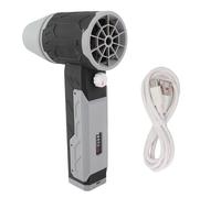 Sécheur Turbo souffleur de Jet de Jet de Jet de Lavage de 64 mm Souleur électrique à Main pour Lavage de Voiture Dépose de Neige Nettoyage des Feuilles en Plastique Durable (Gris Noir)