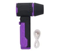 Sécheur Turbo souffleur de Jet de Jet de Jet de Lavage de 64 mm Souleur électrique à Main pour Lavage de Voiture Dépose de Neige Nettoyage des Feuilles en Plastique Durable (Violet Noir)