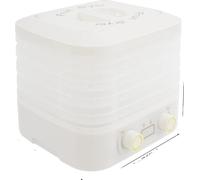 Séchoir à aliments, 5 niveaux, température réglable, blanc