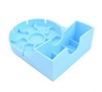 Séchoir à bouteilles léger et portable, idéal pour la maison et le bureau, rangement facile (bleu)