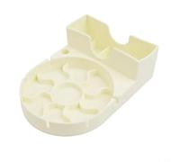 Séchoir à bouteilles léger et portable, idéal pour la maison et le bureau, rangement facile (crème)