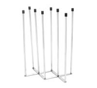 Séchoir à bouteilles | Organiseur vertical en acier inoxydable | Support de séchage réutilisable pour biberons, en verre, décanteur de vin et ustensiles de cuisine | Support de rangement peu