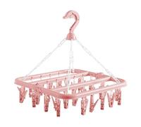 Séchoir À Chaussettes, Étendoir À Chaussettes avec 32 Pinces, Égouttoir Porte Chaussette Pliable, Etendoir Linge Rotatif Interieur Extérieur Suspendre pour Chaussette, sous-Vêtements Et Petits