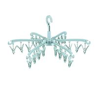 Séchoir à chaussettes rotatif, étendoir à linge avec 24 pinces clips, support rotatif à 360 °, sèche-linge, sèche-linge, séchoir à linge, pour linge, sous-vêtements, culotte, soutien-gorge, pliable