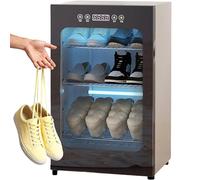 Séchoir à chaussures à 3 niveaux avec température constante précise de 60 ℃, circulation d'air chaud interne et externe pour un rangement et un séchage multifonctionnels