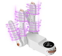 Séchoir à chaussures avec écran tactile Séchoir à chaussures portable avec contrôle intelligent de la température et déshumidification automatique avec double support en V