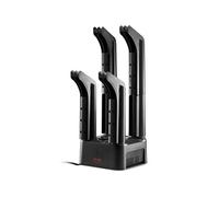 Séchoir à Chaussures Avec Minuterie Amovible 4 Tubes 200W 40-50? Noir Orange