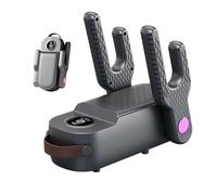 Séchoir à Chaussures Électrique - 3 Niveaux de Minuterie et Chauffage | Séchoir à Chaussures de Ski Pliable - pour Voyage Salle de Sport Extérieur Chantier Camping Maison Vestiaires Dortoirs