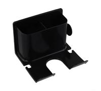 Séchoir à cheveux de salle de bain avec support mural, solution de rangement pratique pour garder les sèche-cheveux et les outils de beauté organisés et accessibles (noir)