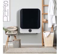 Séchoir à évacuation avec multi-filtration, séchoir mural 830 watts avec protection contre la surchauffe, 3kg, blanc