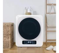 Séchoir à gaz d'échappement,séchoir en acier inoxydable,seche linge aves filtration multiple,6 programmes, 6 fonctions.Protection contre la surchauffe, montage mural [classe énergétique G] (White)