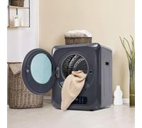 Séchoir à gaz d'échappement,séchoir en acier inoxydable,seche linge aves filtration multiple,6 programmes, 6 fonctions.Protection contre la surchauffe, montage mural [classe énergétique G] (Grey)