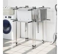 Séchoir à linge 107x107x120 cm aluminium Gris G
