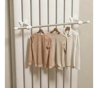 Séchoir à linge 2 en 1 pour radiateur et porte-serviettes, étagère amovible peu encombrante, facile à installer, parfait pour le bureau, le couloir, le salon, la chambre à coucher, solution de séchage