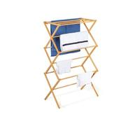 IDMarket Séchoir à linge Accordéon Bambou