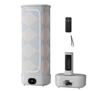 Séchoir à linge automatique portable, séchoir à vapeur vertical pliable, séchoir à linge portable avec télécommande, séchoir à linge de grande capacité (métal rose)