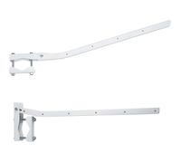 Sauvic 89415-Séchoir de Balustrade Adaptable et Rabattable, Blanc 63 cm.