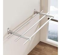 Séchoir à linge - Cadre mural pliable en aluminium - Solution peu encombrante pour les petits appartements - Idéal pour un séchage efficace à l'air libre