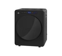Séchoir à linge compact 4 kg - 6 programmes 40-60°C - Tactile - Noir - Idéal petit espace - Acier inoxydable - Silencieux