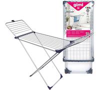 Gimi Tempo Étendoir à Poser sur Le Sol 100% Aluminium, 20 m d'étendage