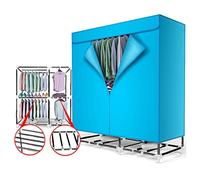 Séchoir à linge électrique avec armoire à séchage à l'air chaud Bientôt chauffant Séchage à l'aide d'un ventilateur à air chaud 1800 W Fer bleu Taille