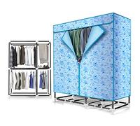 Séchoir à linge électrique avec ventilateur à air chaud 1800 W (impression fer)